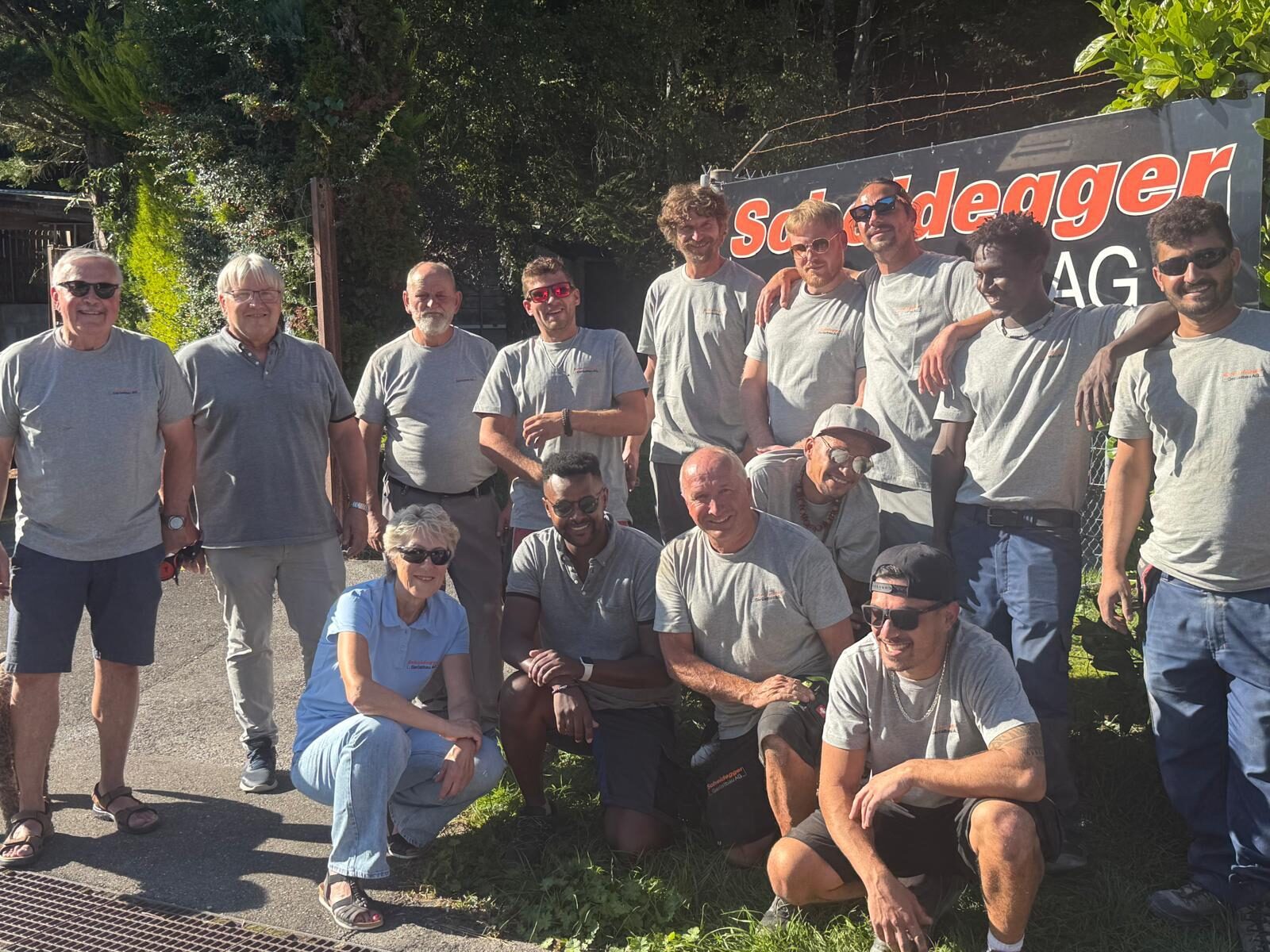 Das Team von Scheidegger Gerüstbau